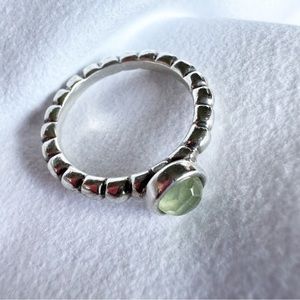 Rare PANDORA Item # 190244PR Sweet Dreams Prehnite Ring Size 10